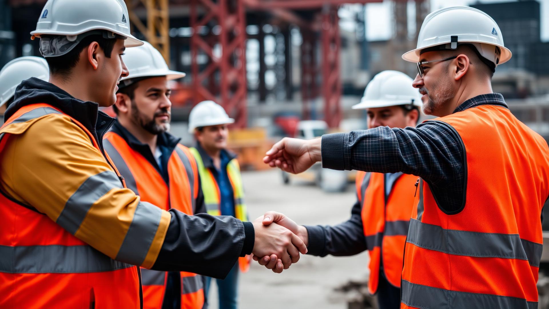 Team auf der Baustelle